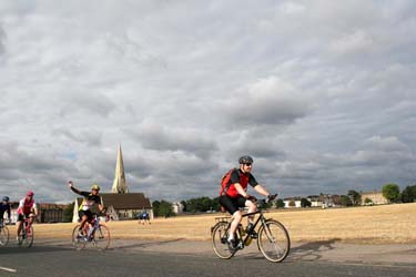 Riding through northern France