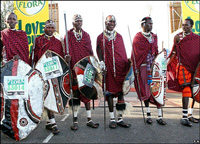 Masai warrior runners